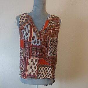 Patchwork Sleeveless Top